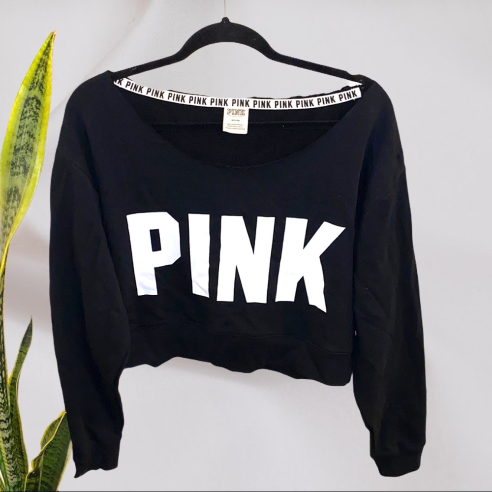 NWOT🏷 WIDE NECK LONG SLEEVE CROP TOP SWEATER